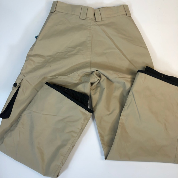 Ride Mens Activewear Snowboarding Pants Beige Mesh‎ Lined Pockets S - Picture 2 of 12